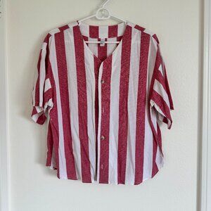 American Apparel Striped Chambray Shirt